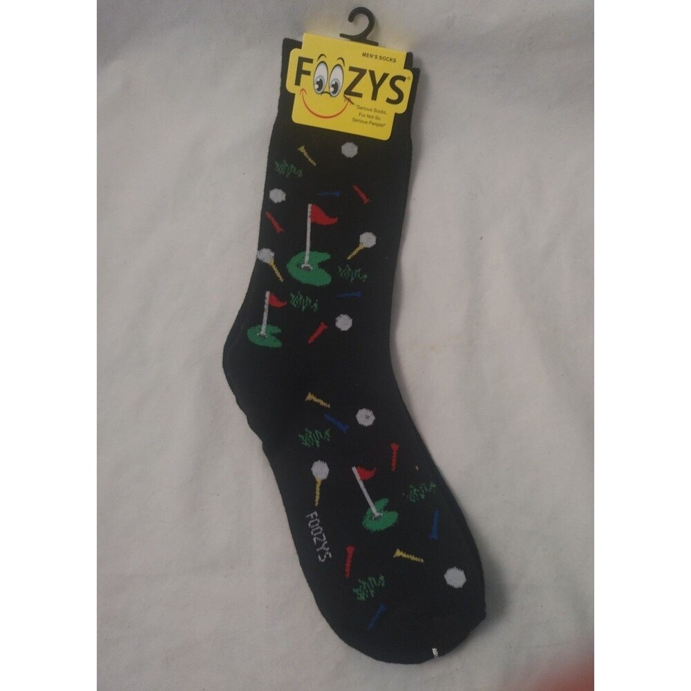 Foozy's Men's Socks Fits Shoe Size 6-12-GOLF-BRAND NEW!